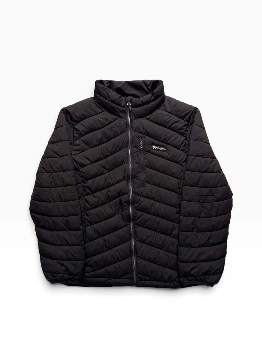 Wilderness Technology Men's Black Quilted Puffer Jacket Full Zip Size S